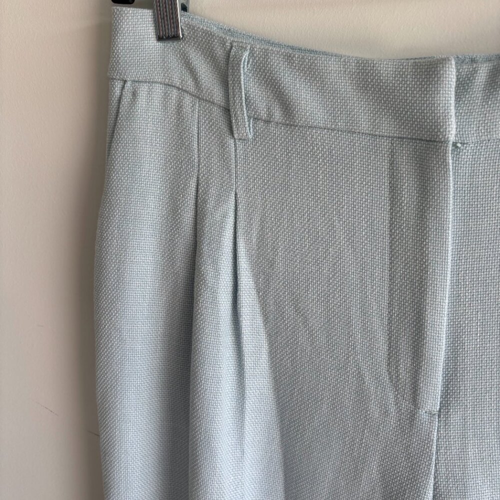 House of Harlow 1960 Womens Straight-Leg Pants Zip Hook & Eye Light Blue Size 12 - Picture 4 of 8
